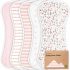 Super Absorbent Organic Cotton Burp Cloths with Soft Plush Design for Babies