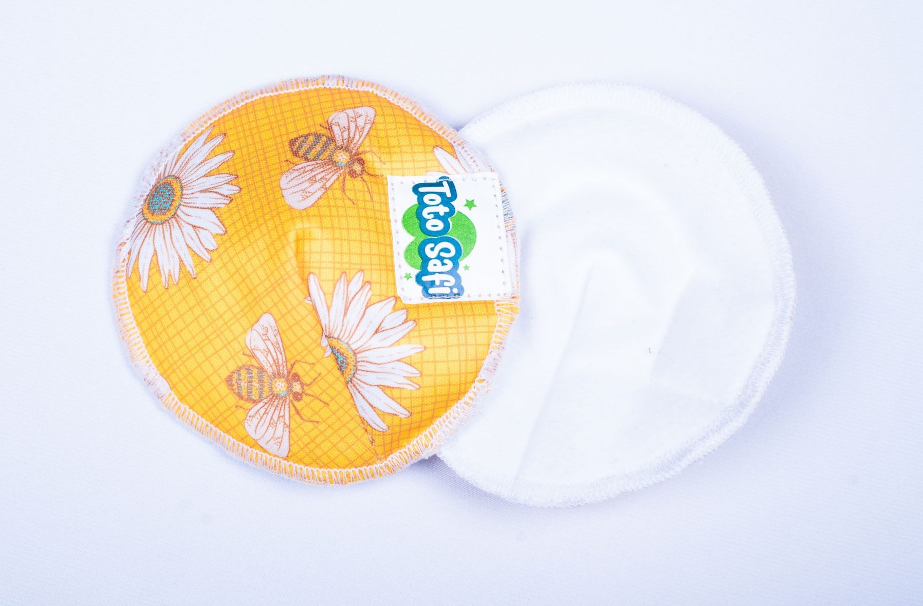 Organic Bamboo Nursing Pads – 6 Pack Washable Reusable Breast Pads for Breastfeeding with Wash Bag(Ultra-Soft Eco-Friendly Nipple Pads)